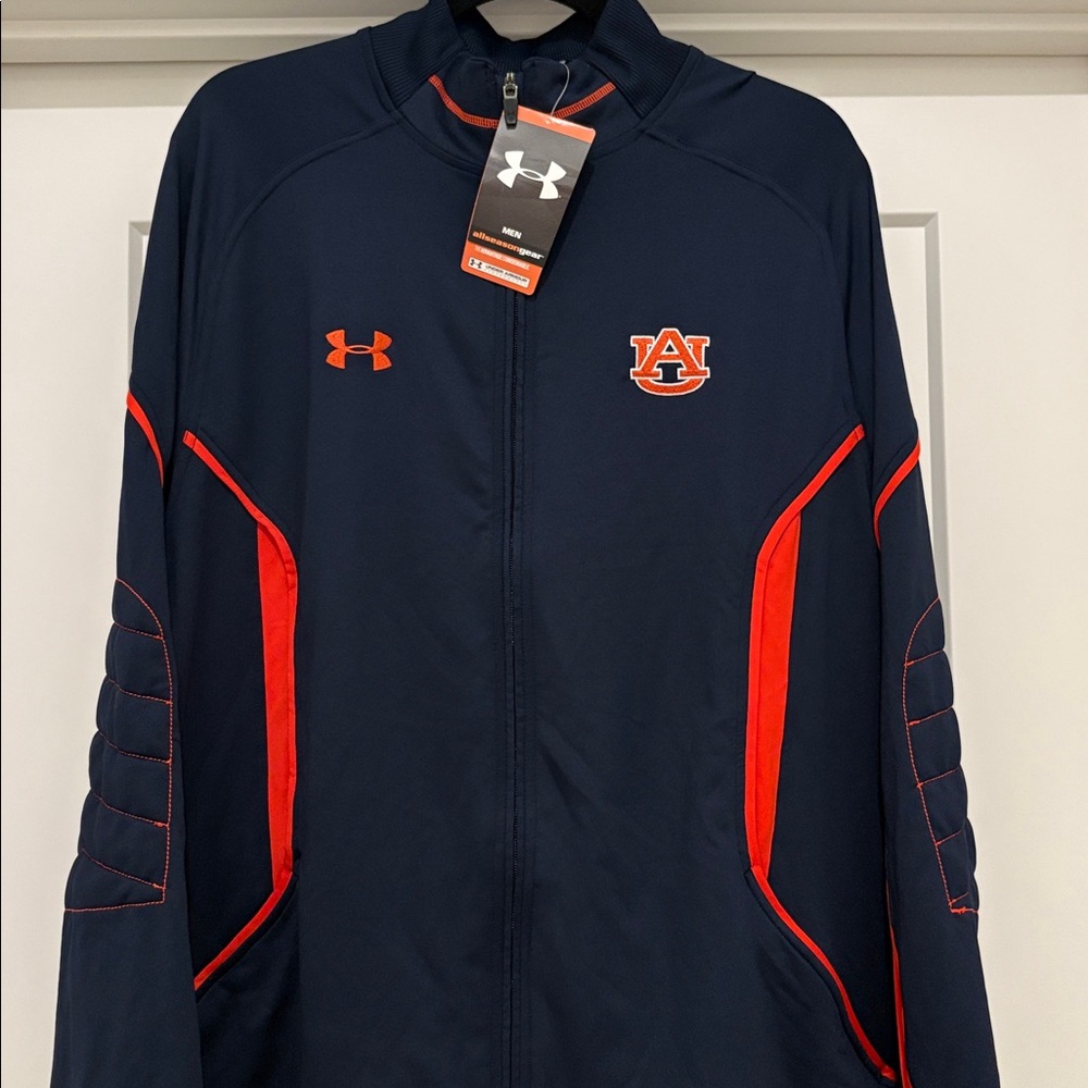 NWT [Under Armour] Auburn Tigers NCAA Full-Zip Jacket Performance Jacket Men’s L - Picture 4 of 16